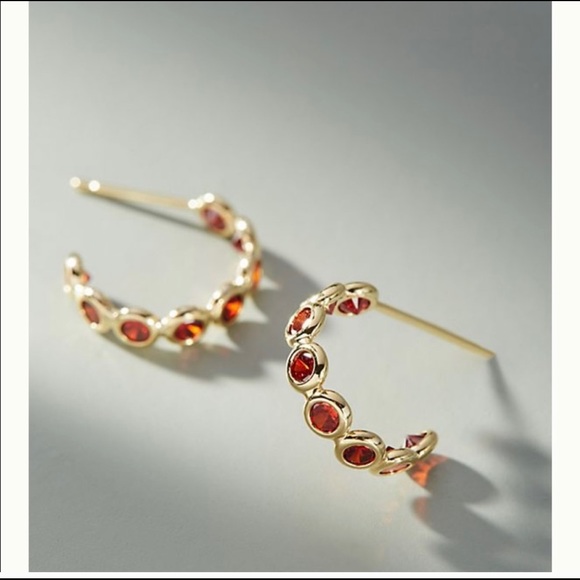 Anthropologie minuette hugger hoop earring